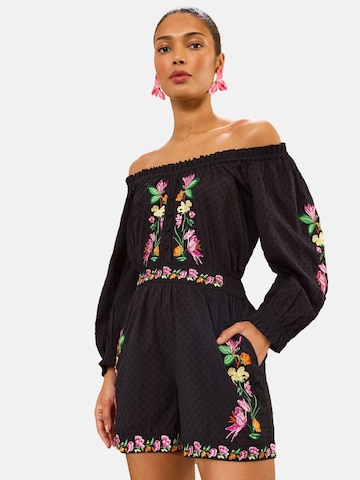 love & roses Jumpsuit in Black: front