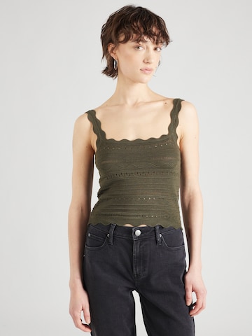 Top in maglia 'Biba' di ABOUT YOU in verde: frontale