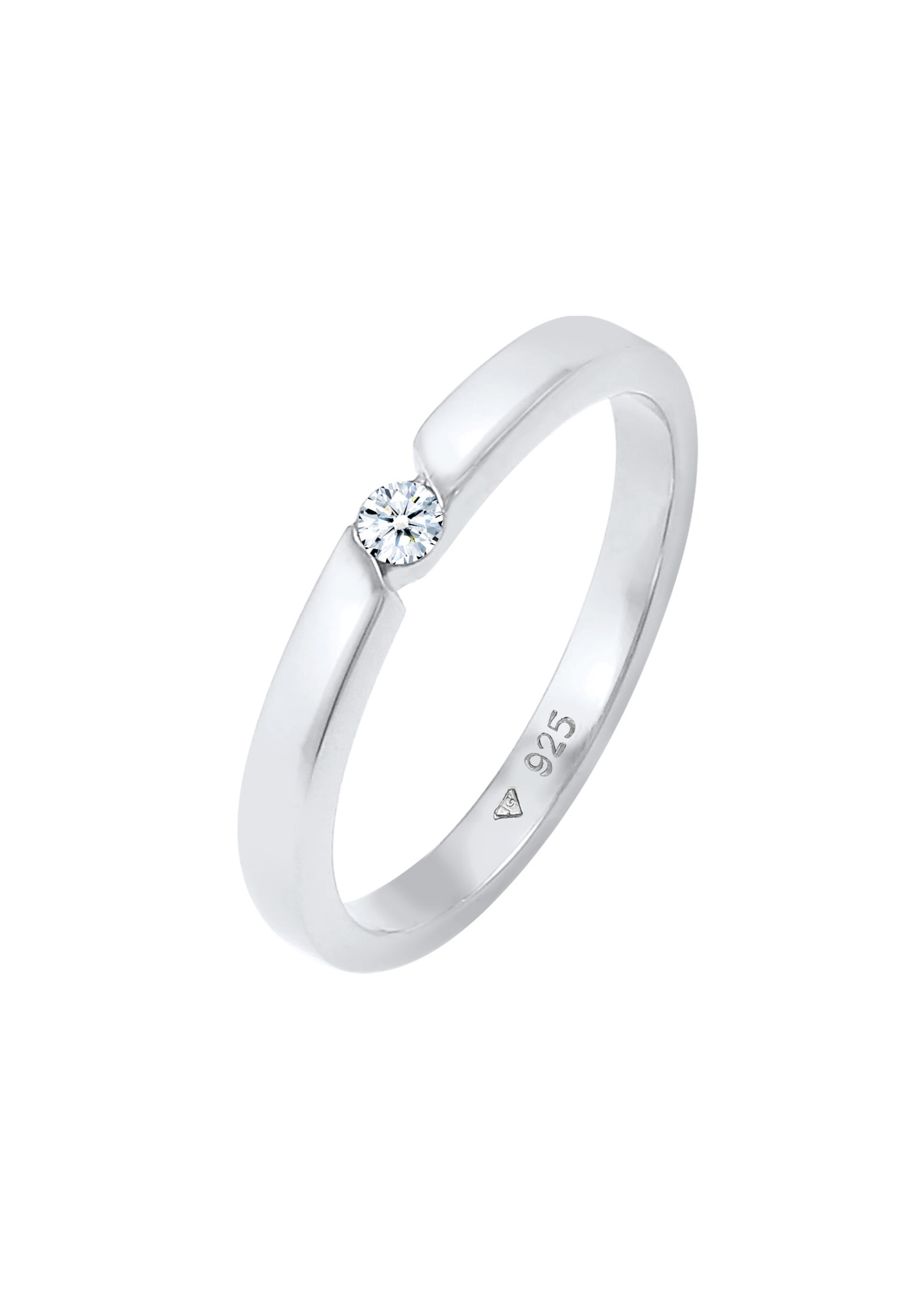 Elli DIAMONDS Ring Diamant in Silber: Vorderseite