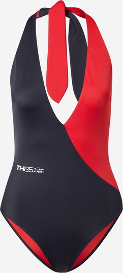 Tommy Hilfiger Underwear Peldkostīms 'CHEEKY ONE-PIECE' jūraszils / sarkans / balts, Preces skats