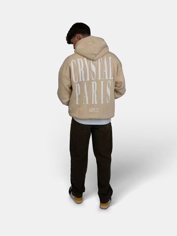 Crystal Paris Sweatshirt 'Face'‌‌‌‌‌‌‌ in Braun