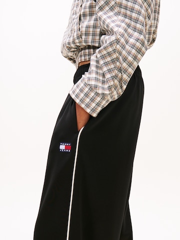 Tommy Jeans Wide leg Παντελόνι σε μαύρο