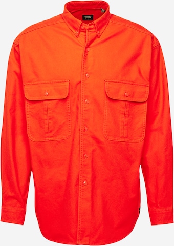 Levi's Skateboarding Comfort fit Button Up Shirt 'Skate L/S Woven' in Red: front