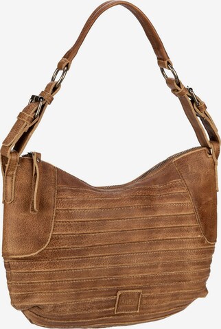 FREDsBRUDER Shoulder Bag ' Fectors' in Brown: front