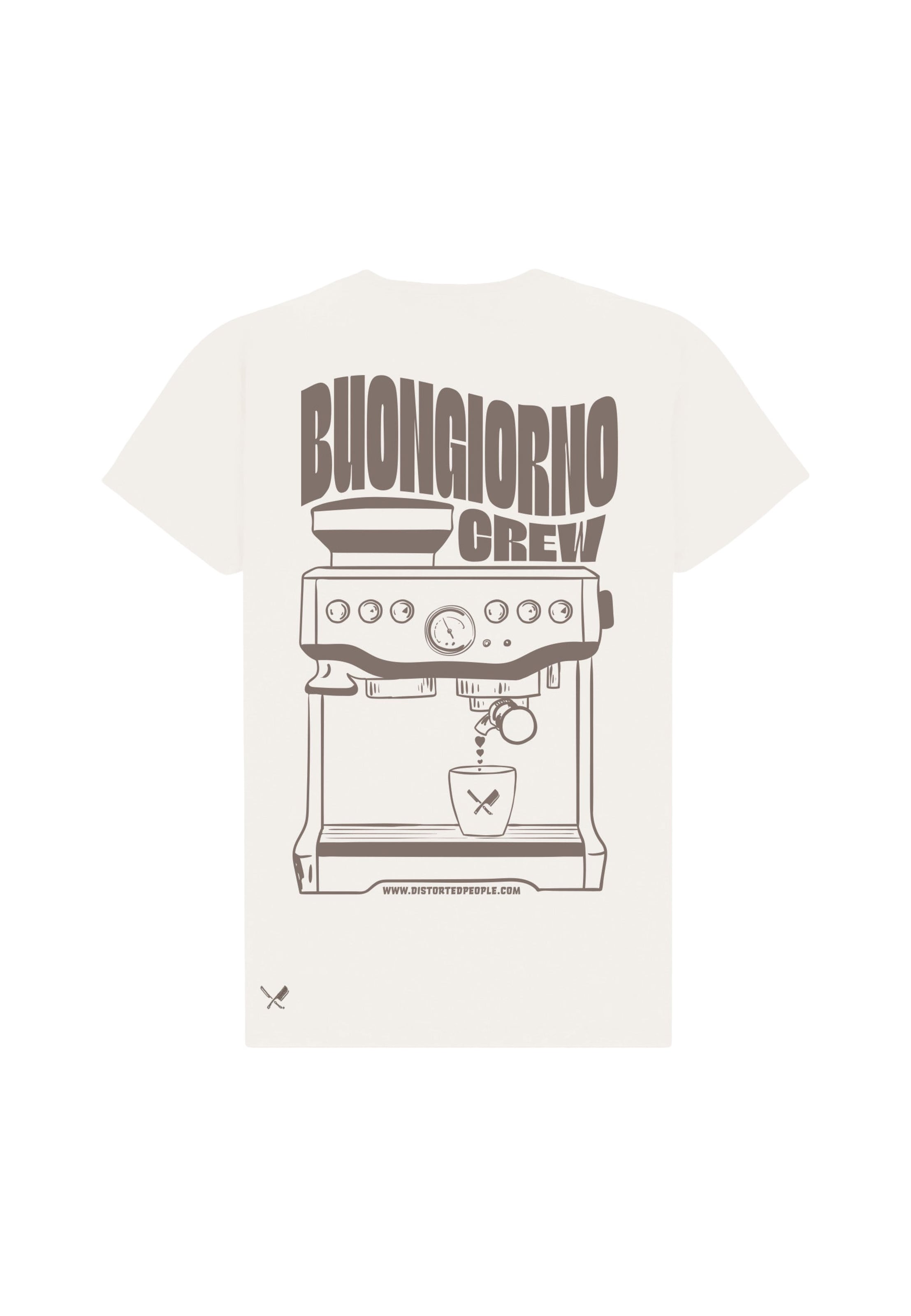 Distorted People T-Shirt in Weiß: Vorderseite