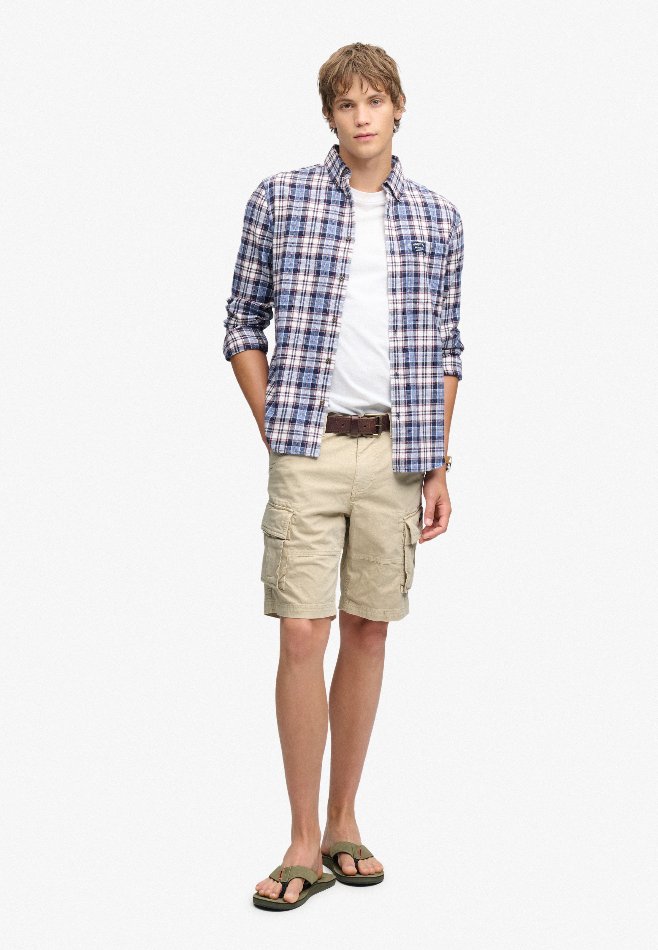 Superdry & Co Loose fit Cargo Pants 'Core' in Beige