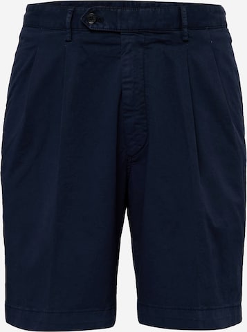 Oscar Jacobson Regular Broek in Blauw: voorkant