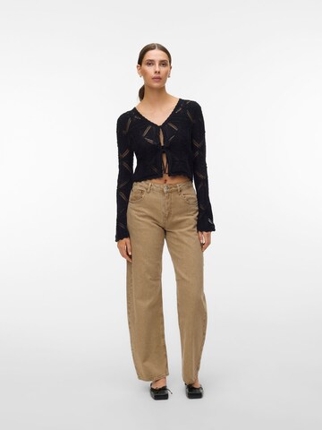 VERO MODA Cardigan 'VMLola' i sort: forside