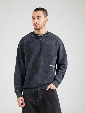 REPLAY Sweatshirt i svart