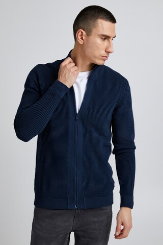 !Solid Gebreid vest 'Nicklas' in Blauw: voorkant