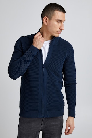 !Solid Knit Cardigan 'Nicklas' in Blue: front