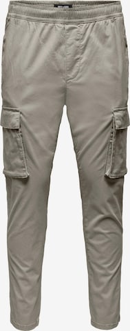 Only & Sons Regular Cargo Pants 'Linus' in Grey: front