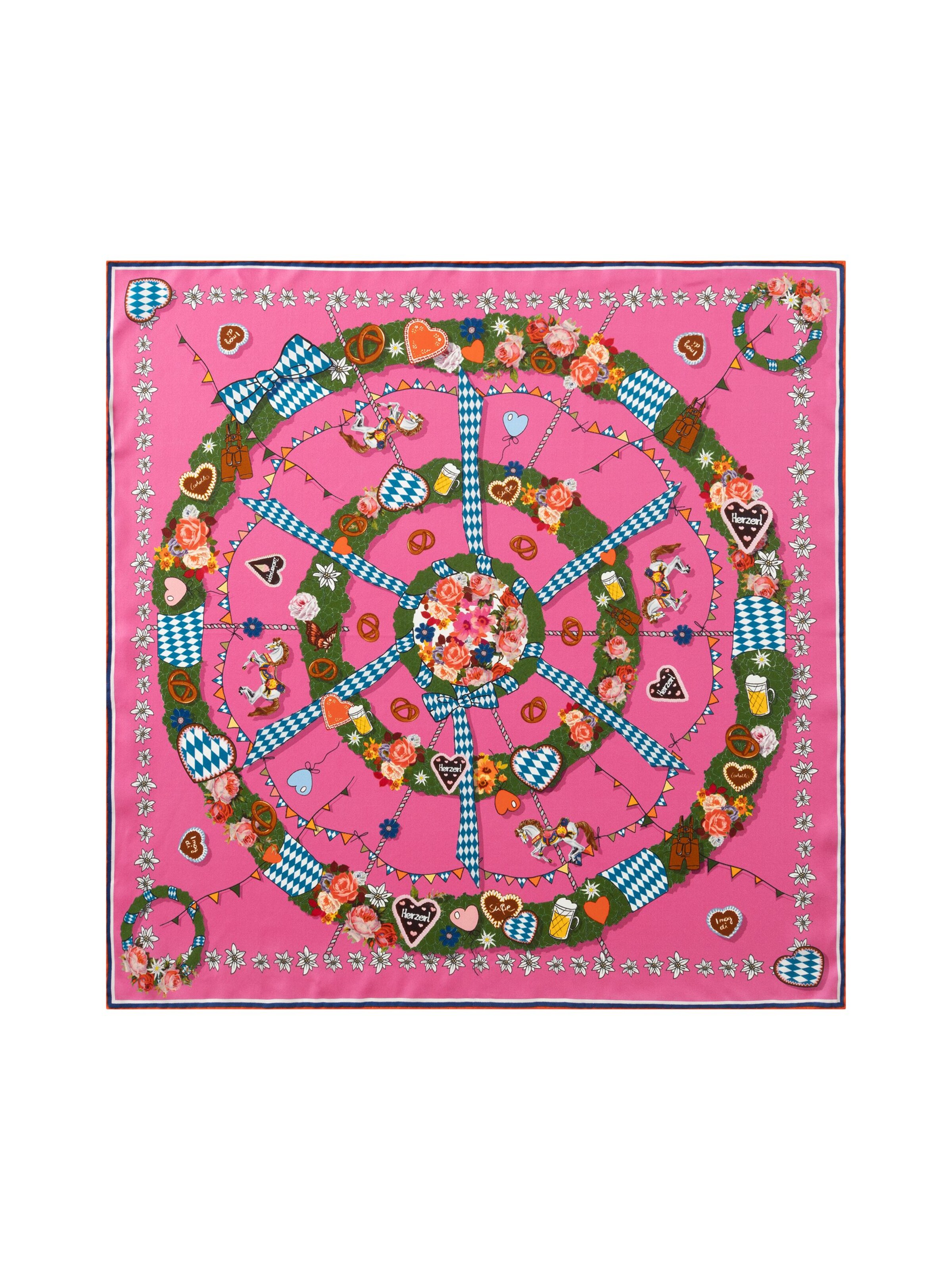 Foulard CODELLO en rose : devant