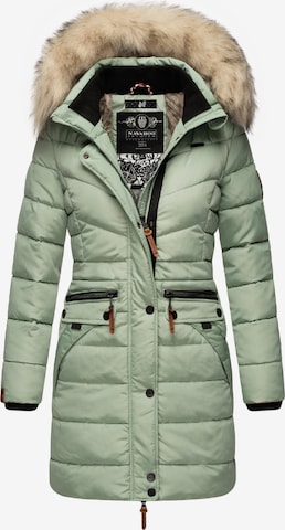 NAVAHOO Winter Coat 'Paula' in Green: front