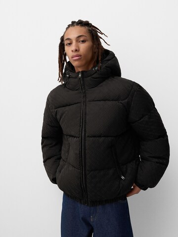 Bershka Winterjas in Zwart: voorkant