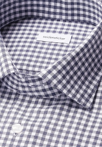 SEIDENSTICKER Regular fit Business Shirt 'Schwarze Rose' in Blue
