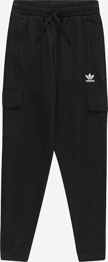 Pantaloni 'Fleece' ADIDAS ORIGINALS pe negru / alb, Vizualizare produs