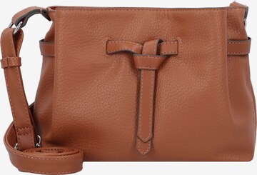 TOM TAILOR Crossbody Bag 'Naida' in Brown: front