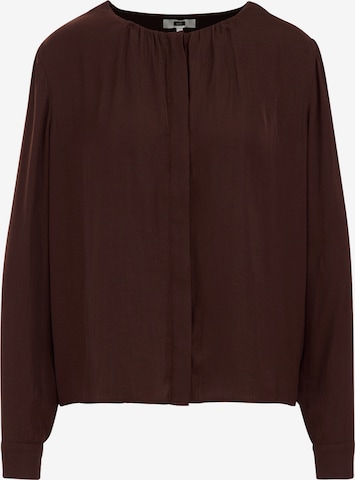 WE Fashion Blouse in Brown: front