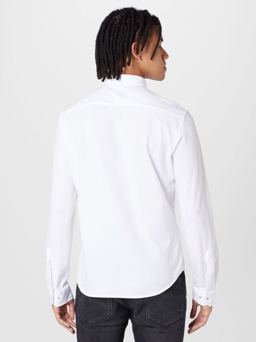 BOSS Green Regular fit Button Up Shirt 'BIADO' in White