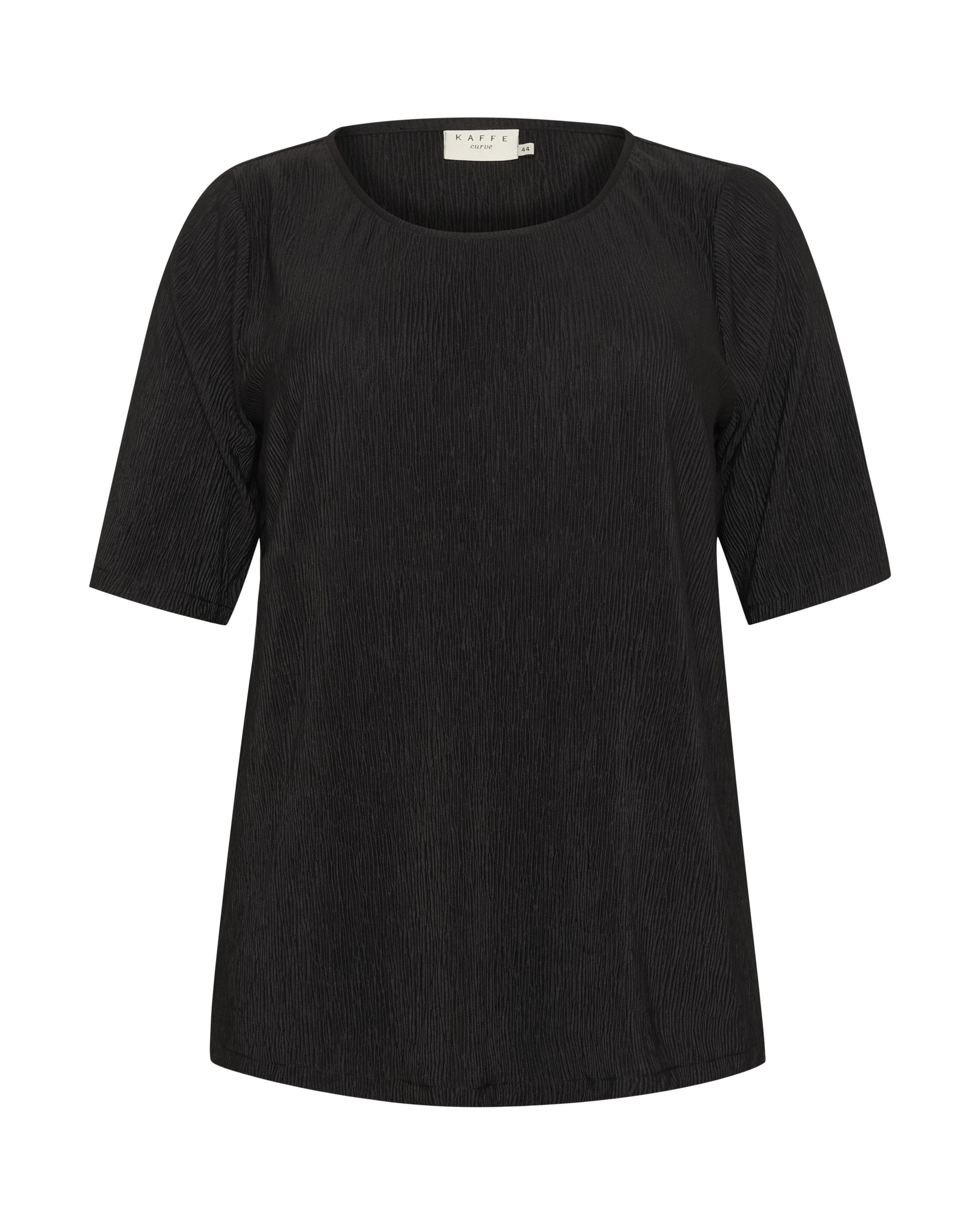 KAFFE CURVE Pluus 'KC Ruben', värv must: eest vaates