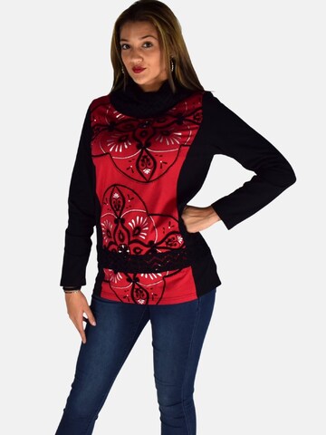 KOROSHI Shirt in Rood: voorkant