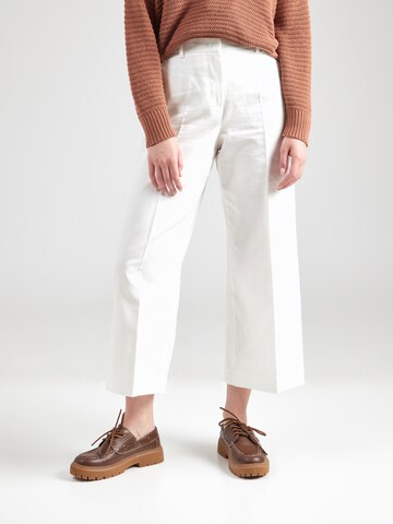 Weekend Max Mara Regular Pleated Pants 'ZIRCONE' in White: front