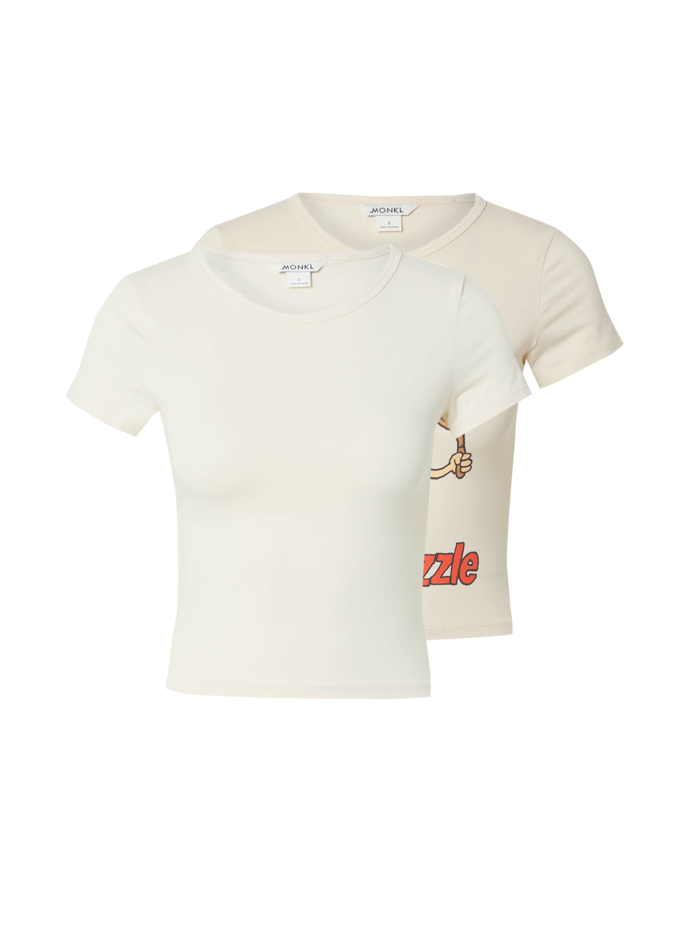 Monki Shirt in Beige: front