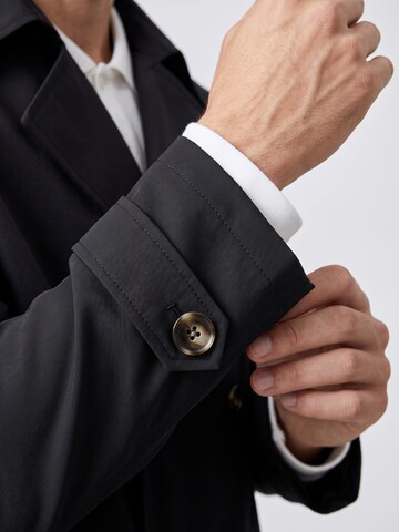 ALLTHEMEN Between-Seasons Coat 'Würde' in Black
