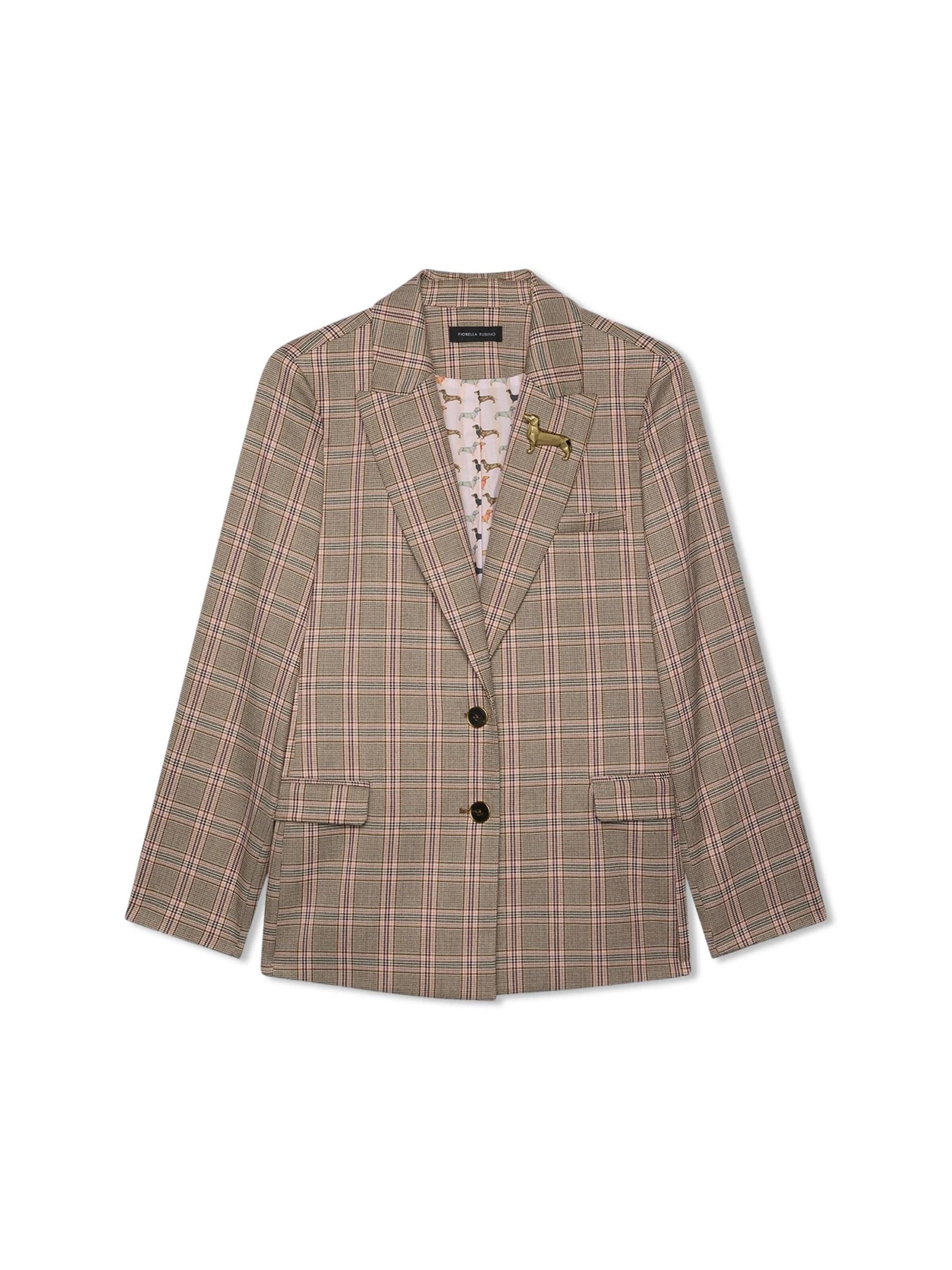 Fiorella Rubino Blazers in Grijs: voorkant