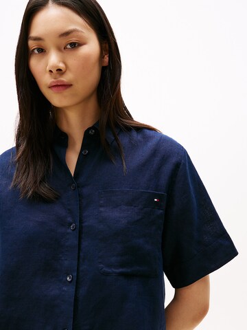 TOMMY HILFIGER Bluse in Blau