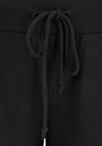 BEACH TIME Loosefit Kalhoty – černá