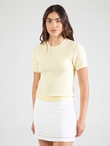 Abercrombie & Fitch Pulóver - sárga: elől