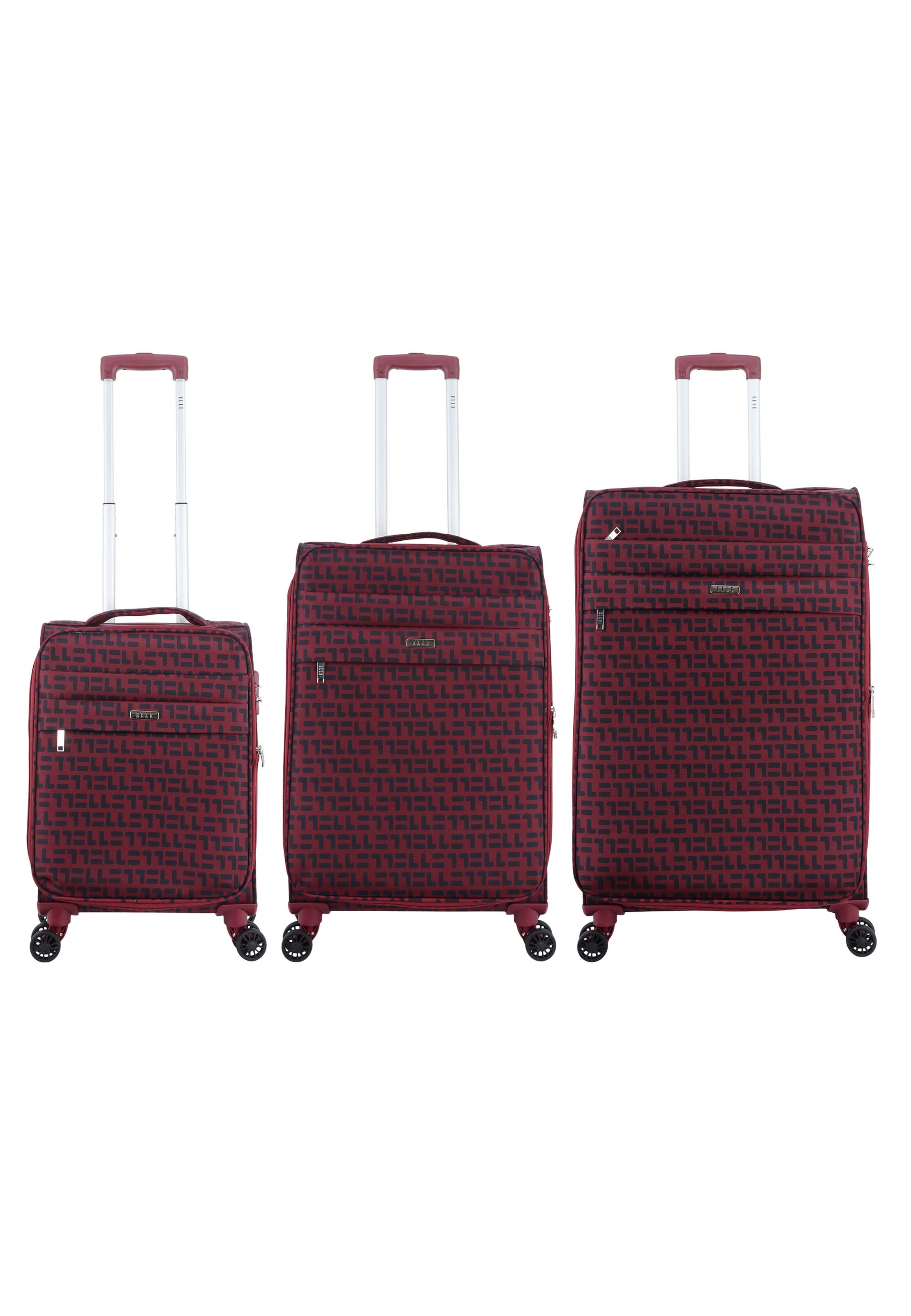 ELLE Suitcase Set 'Couture' in Red: front