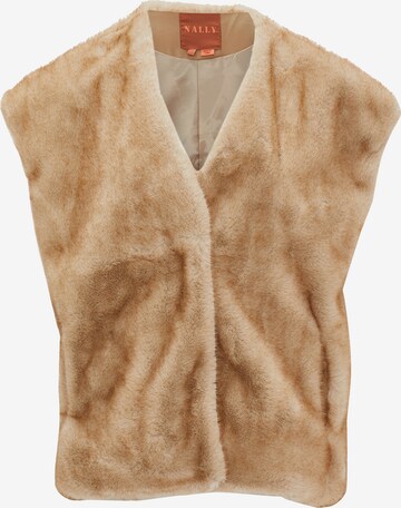 NALLY Vest in Beige: front