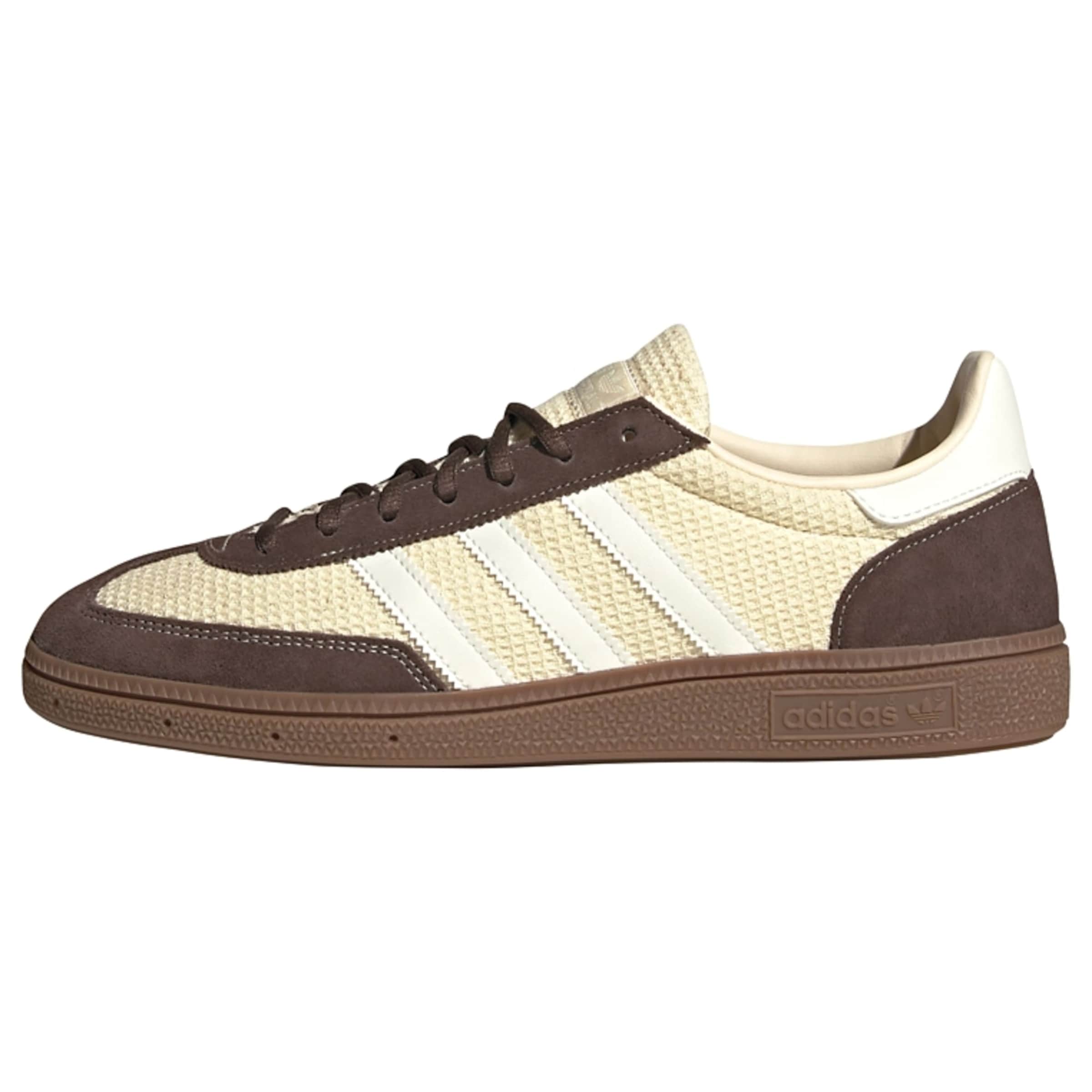 ADIDAS ORIGINALS Platform trainers 'Handball Spezial' in 35,5 in Dark brown / Light yellow / Off white, Item view