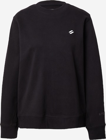 Sweat de sport Superdry en noir : devant