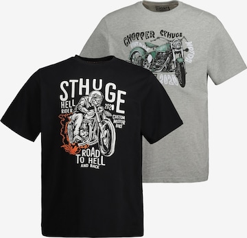 STHUGE T-Shirt in Schwarz: front