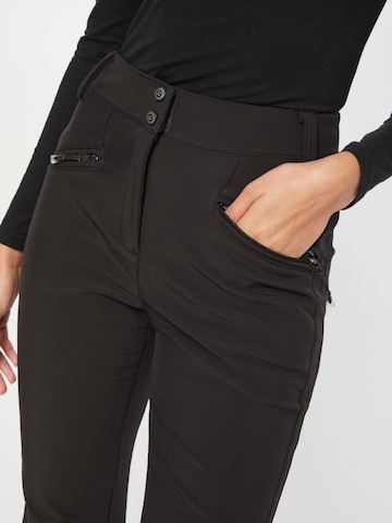 KILLTEC جينز ذات سيقان واسعة سراويل للاستخدام الخارجي 'Thônes' بلون أسود
