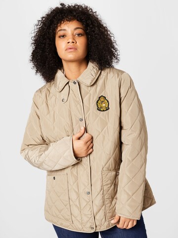 Lauren Ralph Lauren Plus Übergangsjacke in Beige: predná strana