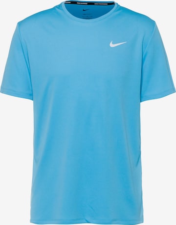 NIKE Sportshirt 'Miler' in Blau: Vorderseite