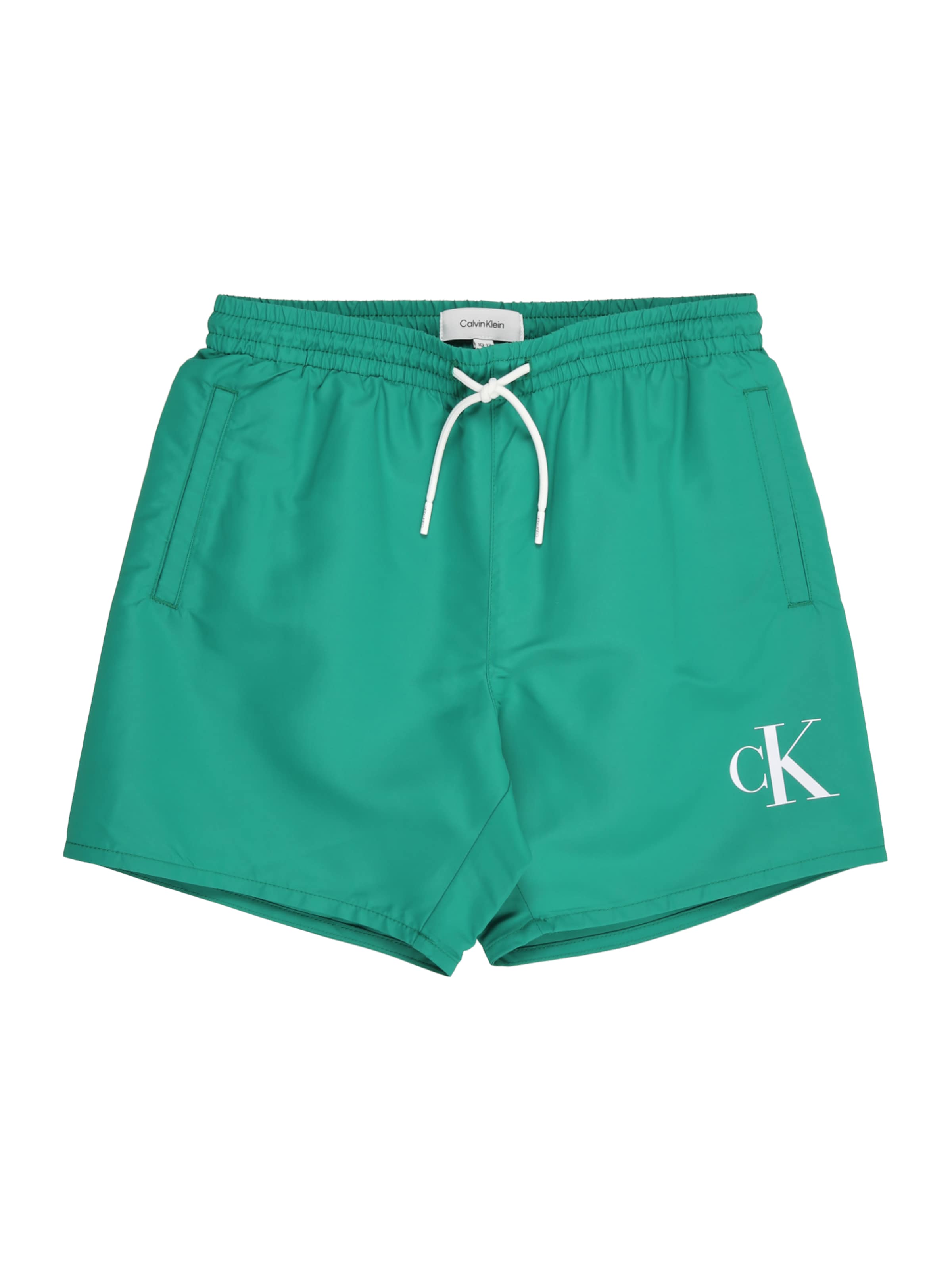 Calvin Klein Swimwear - Bermudas en verde: frente