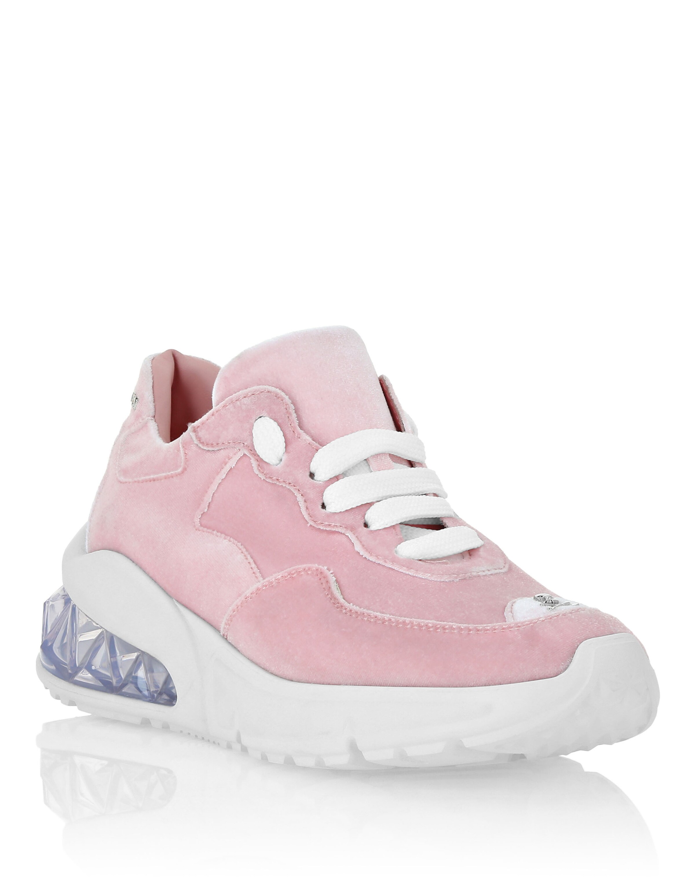 Philipp Plein - Zapatillas deportivas bajas en rosa: frente