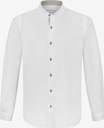 STOCKERPOINT Comfort fit Traditional Button Up Shirt 'Raffa' in White: front