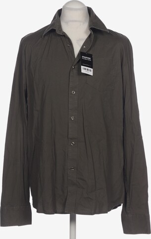Volcom Button Up Shirt in L in Brown: front