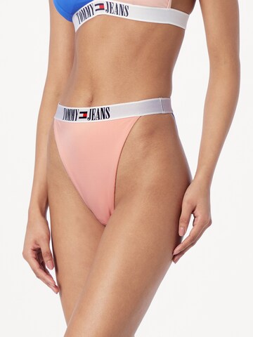 Tommy Jeans Bikini Bottoms in Pink: front