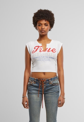 True Religion Футболка в Белый: спереди
