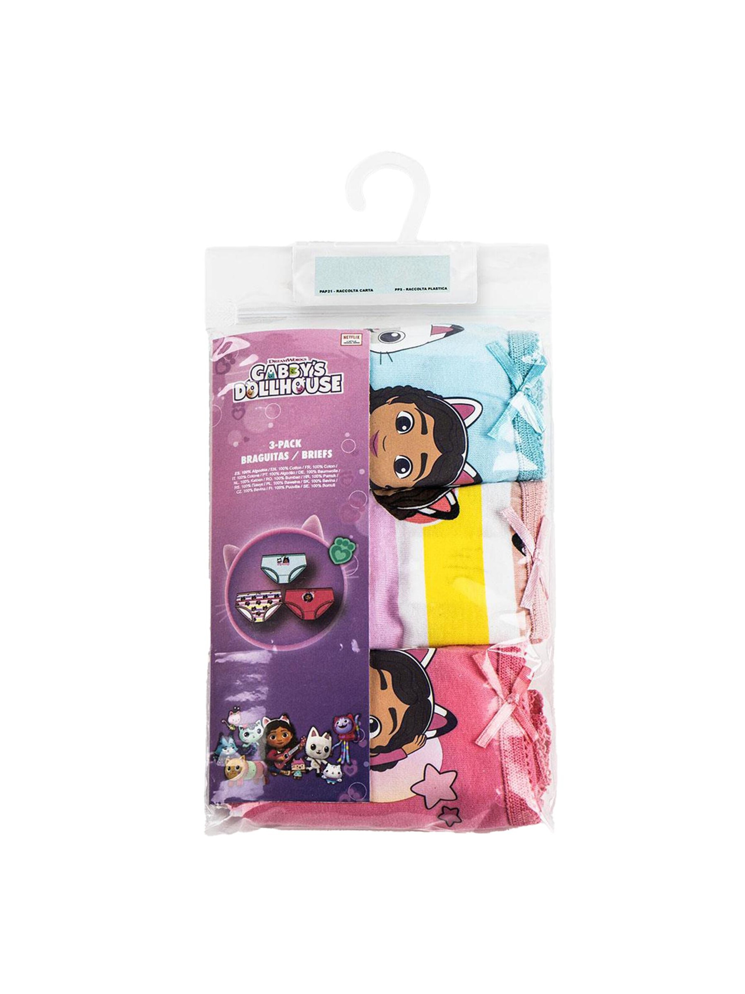 DISNEY Underwear Set 'Mädchen Unterwäsche Set 3 Stück Gabby'S Dollhouse' in Mixed colors
