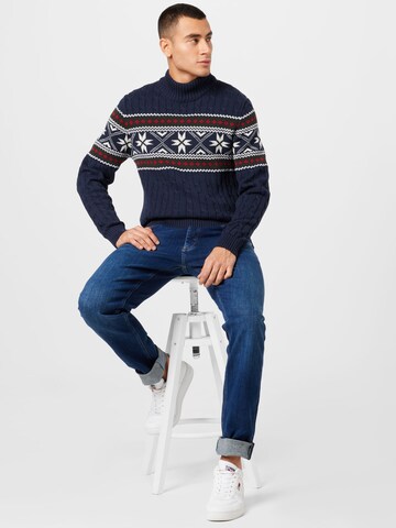 Pull-over 'Flake' SELECTED HOMME en bleu