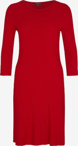 COMMA Slim fit Knitted dress in Red: front